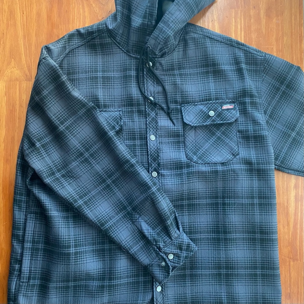 Dickies Grey Plaid Work Coat